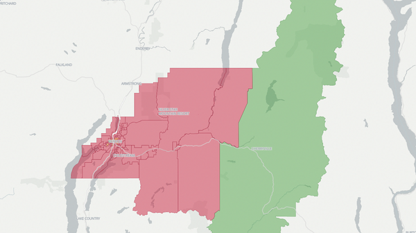 2017 Vernon-Monashee poll map