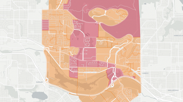 2020 Burnaby-Lougheed poll map