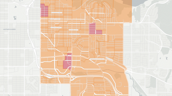 2020 Burnaby North poll map