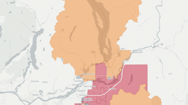 2020 Chilliwack-Kent poll map