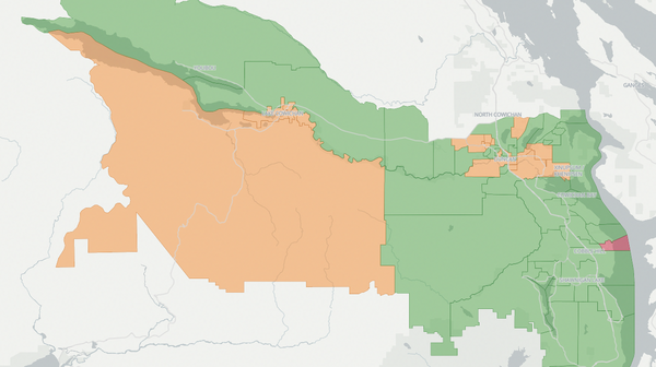 2020 Cowichan Valley poll map