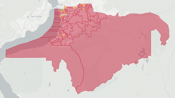 2020 Kelowna-Mission poll map