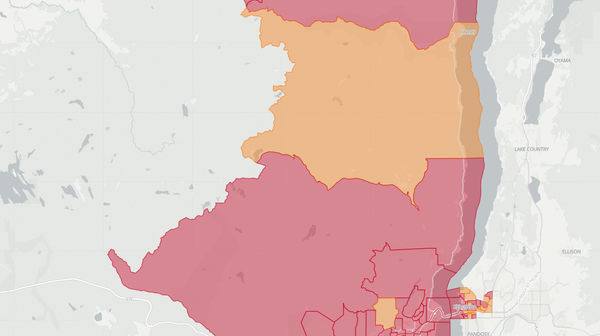 2020 Kelowna West poll map