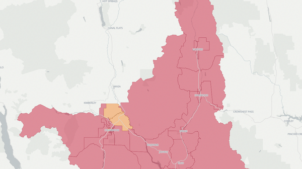2020 Kootenay East poll map