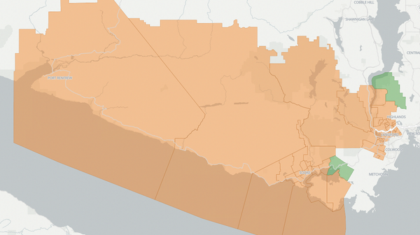 2020 Langford-Juan de Fuca poll map