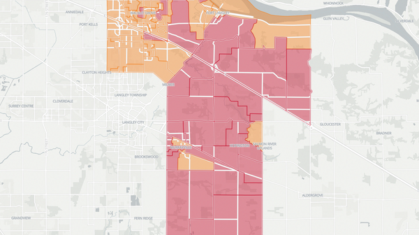 2020 Langley East poll map