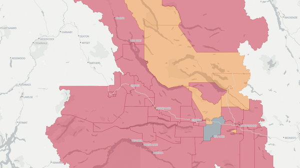 2020 Nechako Lakes poll map