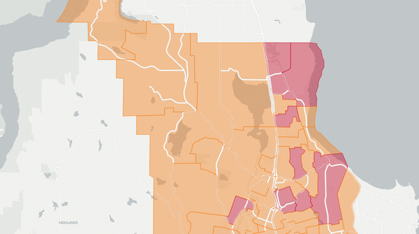 2020 Saanich South poll map