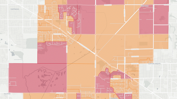 2020 Surrey-Cloverdale poll map