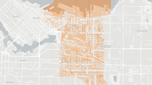 2020 Vancouver-Mount Pleasant poll map