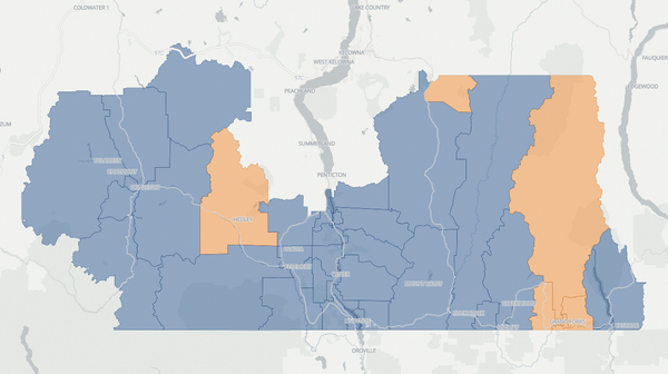 2024 Boundary-Similkameen poll map