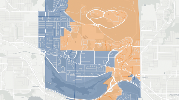 2024 Burnaby East poll map