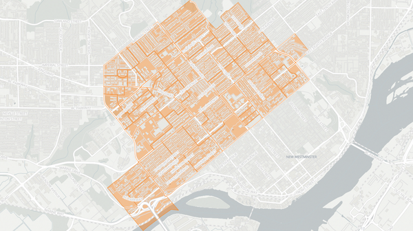 2024 Burnaby-New Westminster poll map