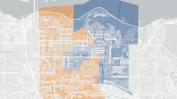 2024 Burnaby North poll map