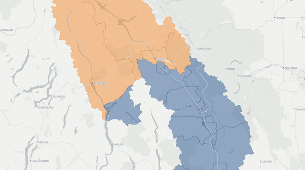 2024 Columbia River-Revelstoke poll map