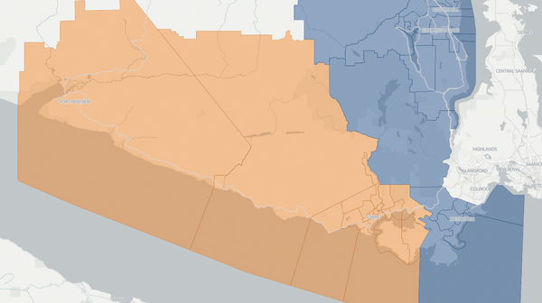 2024 Juan de Fuca-Malahat poll map