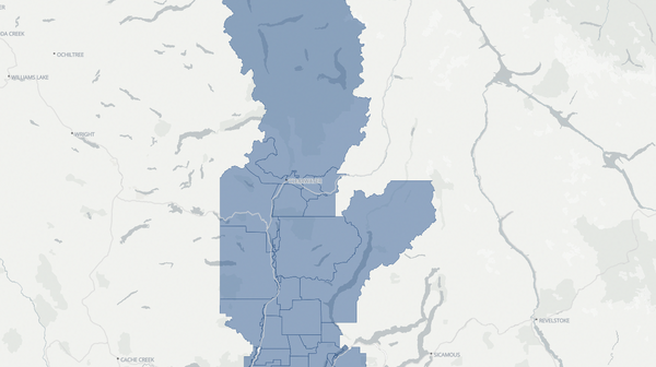 2024 Kamloops-North Thompson poll map