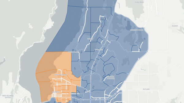 2024 Kelowna Centre poll map