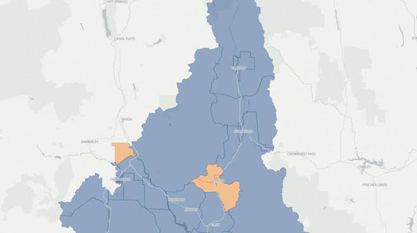 2024 Kootenay-Rockies poll map