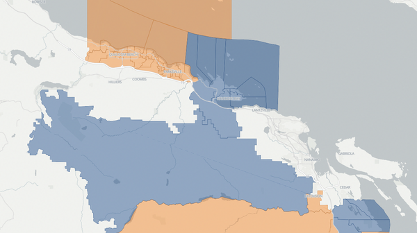 2024 Ladysmith-Oceanside poll map
