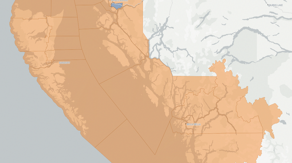 2024 North Coast-Haida Gwaii poll map