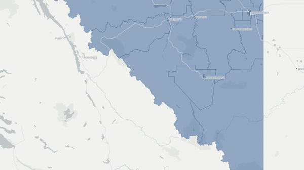 2024 Peace River South poll map