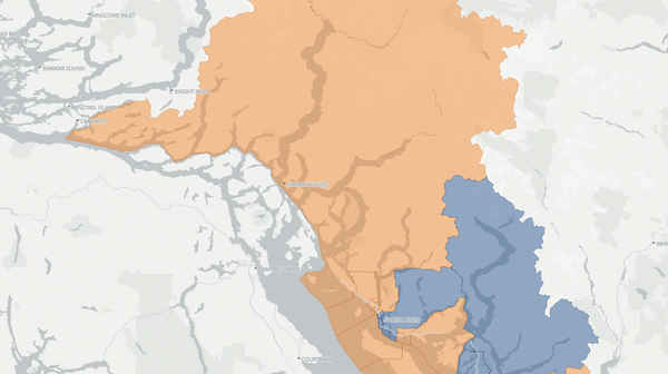 2024 Powell River-Sunshine Coast poll map