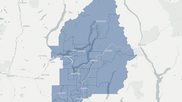 2024 Salmon Arm-Shuswap poll map