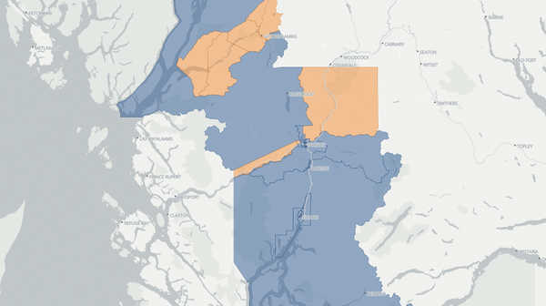 2024 Skeena poll map