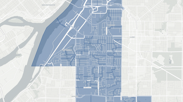 2024 Surrey North poll map