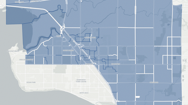 2024 Surrey South poll map