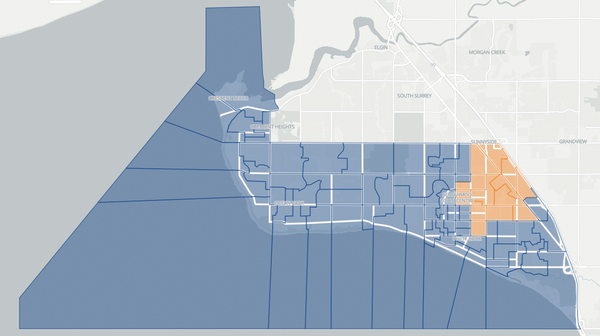2024 Surrey-White Rock poll map