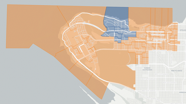 2024 Vancouver-Point Grey poll map