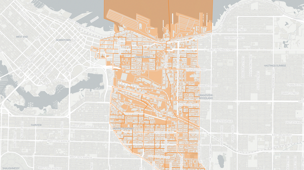 2024 Vancouver-Strathcona poll map