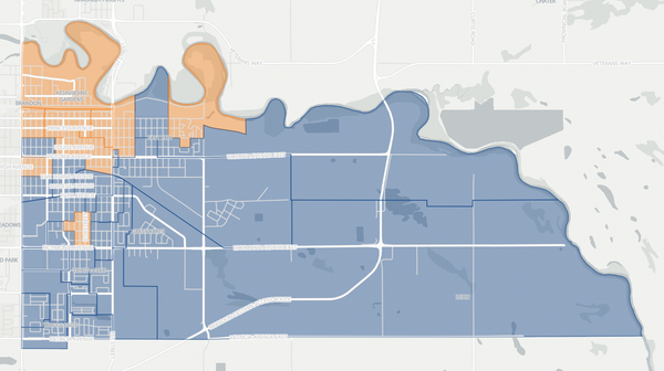 2019 Brandon East poll map