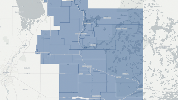 2019 Lac du Bonnet poll map