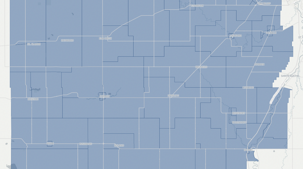 2019 Midland poll map