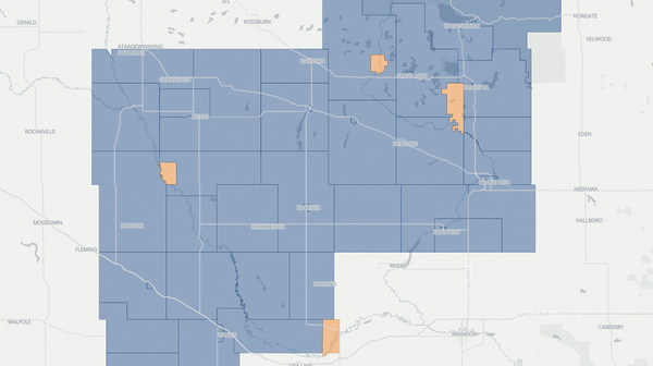 2019 Riding Mountain poll map