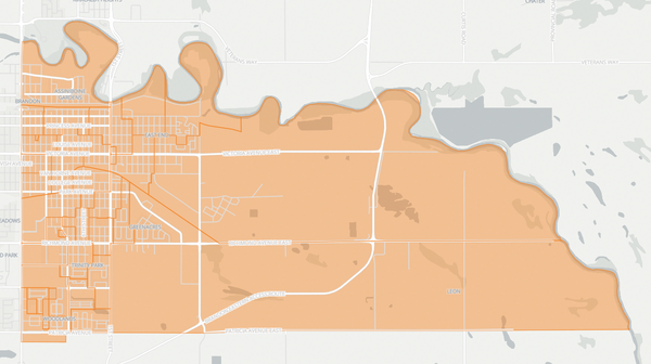 2023 Brandon East poll map