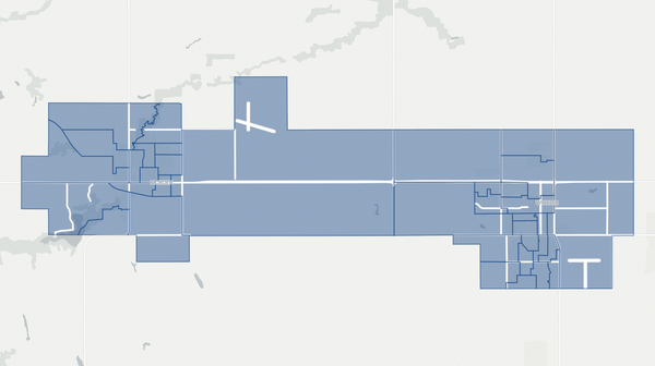 2023 Morden-Winkler poll map