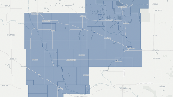 2023 Riding Mountain poll map