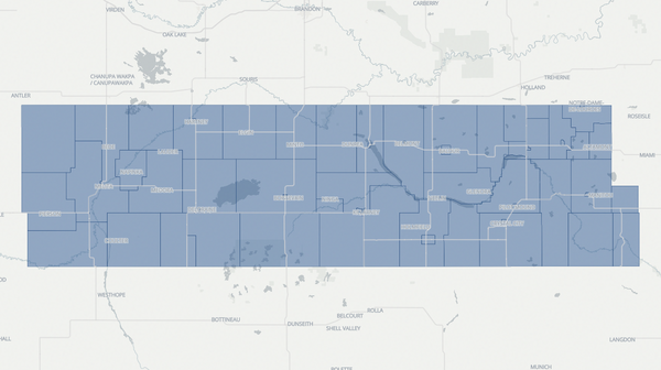 2023 Turtle Mountain poll map