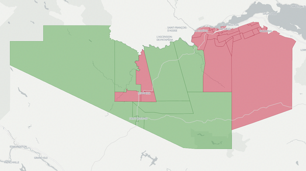 2018 Restigouche West poll map