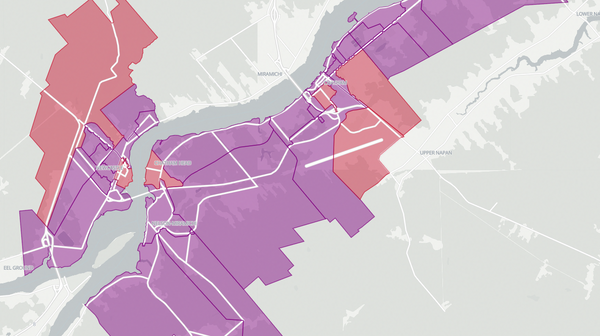 2018 Miramichi poll map