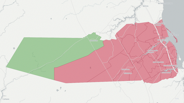2018 Kent South poll map