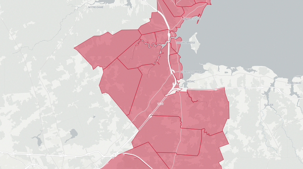 2018 Shediac Bay-Dieppe poll map