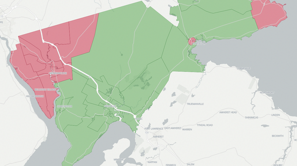 2018 Memramcook-Tantramar poll map