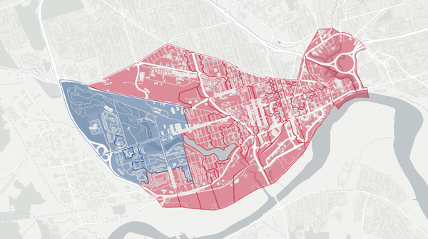 2018 Moncton South poll map