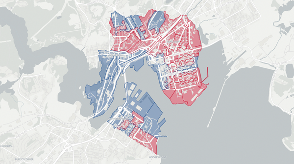 2018 Saint John Harbour poll map