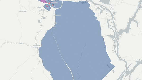 2018 Oromocto-Lincoln-Fredericton poll map